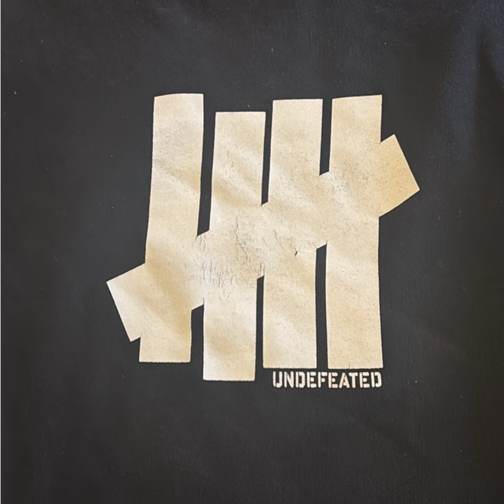Undefeated Black Logo Tee